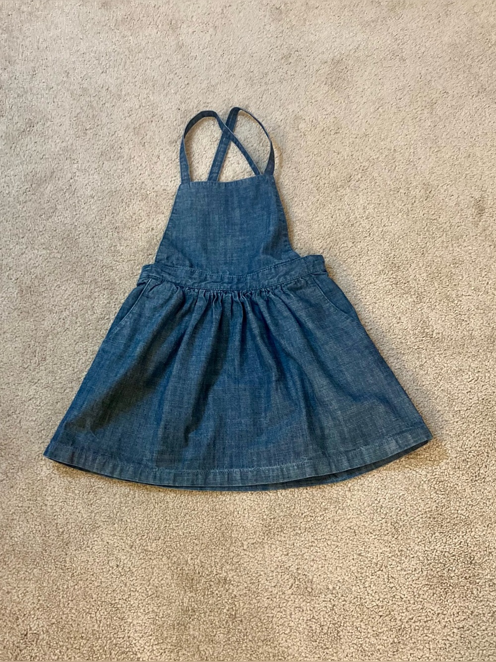 Tea Collection Chambray Jumper​,​ Size 6 ( VGUC)